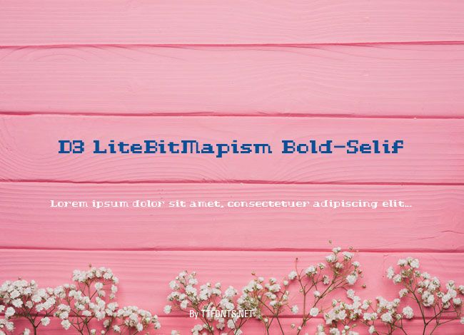 D3 LiteBitMapism Bold-Selif example